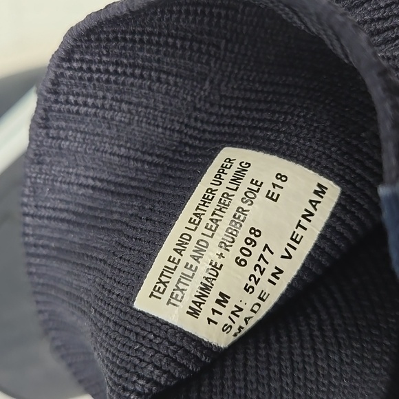 Tory Burch Tory Sport Chevron Strap Sock Sneakers BLUE 11 - Picture 10 of 12